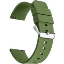 Silicone Watch Band 18mm Green Quick-Release