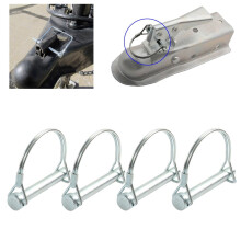 Trailer Coupler Hitch Pin Lock D-Shape Heavy Duty 4-Pack