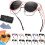 Polarized Sunglasses UV400 Protection Round Cat-Eye 1 Pair 1
