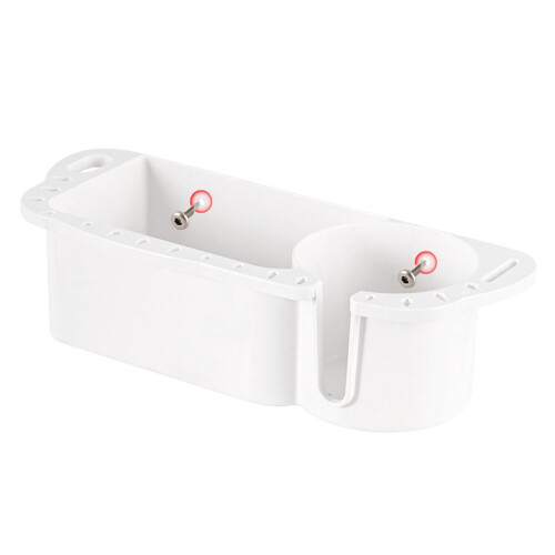 Boat Storage Organizer White Double-Deep Waterproof with 2