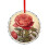 Red Rose Ornament Holiday Decoration 2025 1
