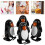 4 Pcs Clockwork Penguin Toys Walking Figure Winters Wind up 1