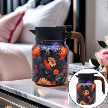 Vintage Floral Insulated Tea Pot with Lid and Infuser