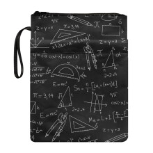 Mathematical Elements Zipper Notebook Wrap for Women – Bible Case, Book Cover & Religious Items Carrier (Compatible with Standard Sizes)