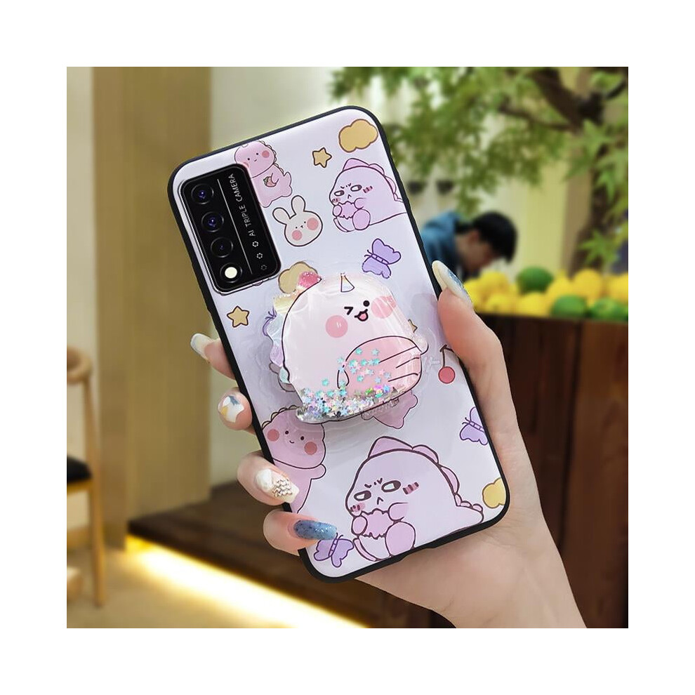 Tpu Phone Case For Tcl Revvl V+ 5G With Glitter, Kickstand, 962029116677