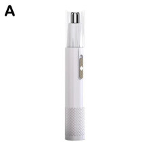 USB Rechargeable Electric Nose, Ear Hair Trimmer for Men with 360-Degree Round Cutter Head, ABS and Metal Material