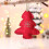 Felt Christmas Pendant Tree Star Red Holiday Decor 6