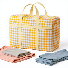 Gele polyester compressie opbergtas 27,6 x 19,7 x 9,8 inch