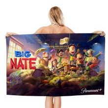 Nate Big Adventure Beach Towel for Women, Music Lover Design