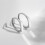Silver Couple Rings Adjustable Message Projection 6