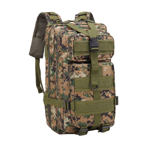 Tactical Backpack Outdoor Use 30L Water-Resistant Camo