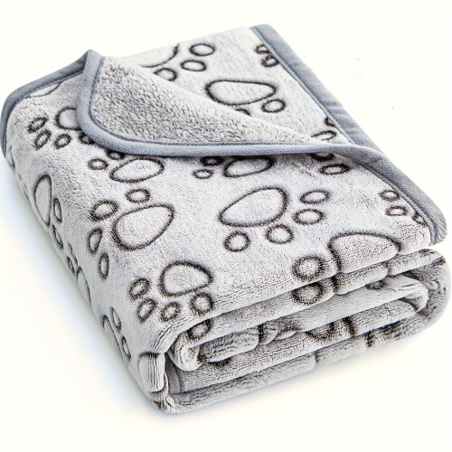 Pet Blanket Soft Fluffy High Quality Cartoon Pattern 1 Piece