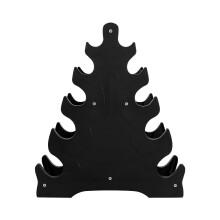Dumbbell Display Rack Black 5-Tier 2 Pieces