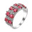 Diamond Ring Geometric Double Row Full Zircon Size 6-10 1
