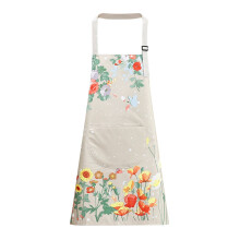 Plus Size Floral Apron for Women with Pockets, Adjustable Strap & Waist Ties – Kitchen, Baking, Gardening, Cleaning (Compatible with All Standard