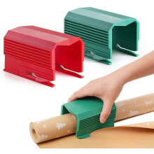 Christmas Wrapping Paper Cutter Set Red Green 2PC