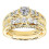 Wedding Band for Women with Diamonds Gold Size 9 1