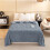 Fleece Blanket Throw Blue 60x80 Queen 2