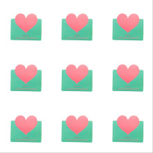 12pcs Foldable Heart Cards for Valentine’s Day, Wedding, Anniversary, Birthday, Christmas – Assorted Colors, Compatible with All Heartfelt