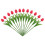 Artificial Floating Candles Red PU 12 pcs 5