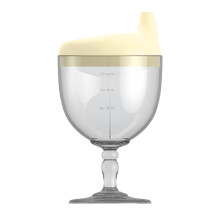 Baby sippy cup no-spill goblet yellow