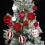 Christmas Balls Red White Stripe Glitter 44 pcs 2