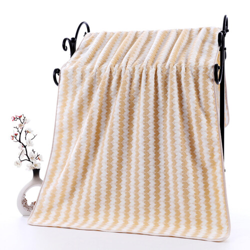 Fleece Bath Towel Set for Couples Soft Absorbent Microfiber