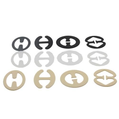 Bra Clip Set Clear Antiskid Buckles 8 Pieces