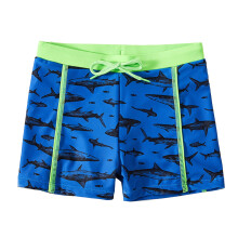 Guttebadeshorts med hurtigtørkende sommertrykk, 1-pakning