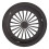 Barbecue Party Plate Black 1 Piece 1