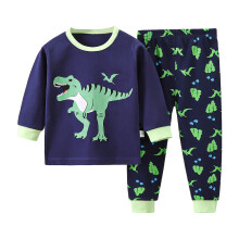 Cotton Pajama Set for Toddlers Navy 6-12 Months