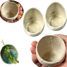 Bol à herbes en céramique fait main, lot de 3
