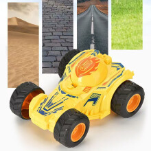 Monster Truck Spielzeugset – Reibungsbetrieben, Überschlag &