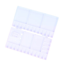 White Rectangular Folding Painting Palette 1 pc