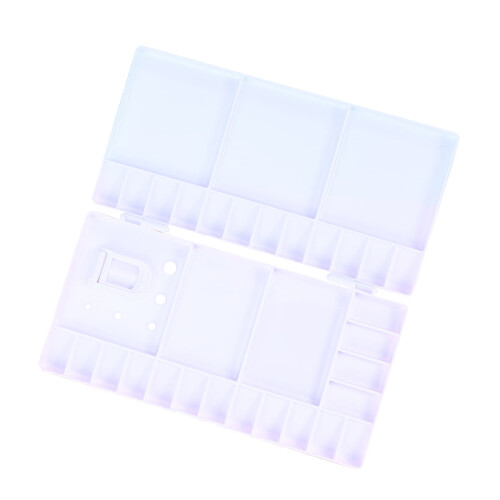 White Rectangular Folding Painting Palette 1 pc
