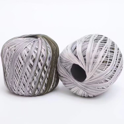 Fine Cotton Yarn Segmental Dyed Silk Thread 2 Rolls Type 5 1