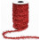 Red Thin Tinsel Garland Ribbon 60-Yard Glitter Metallic Wire 1