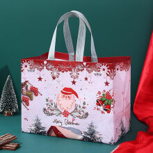 Christmas Tote Bag Extra Large Reusable 1-Pack