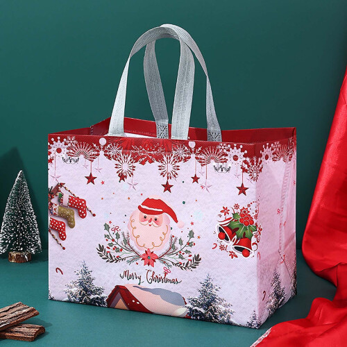 Christmas Tote Bag Extra Large Reusable 1-Pack