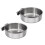 Stainless Steel Bird Feeding Dish with Clamp Holder for 1