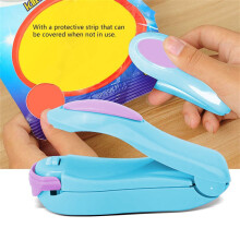 Mini Portable Heat Sealer, Battery-Operated Plastic Bag Sealer for Food Preservation & Snack Storage – Reusable Manual Sealer