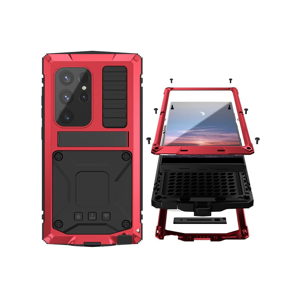 Metal Armor Case For Samsung S24 Ultra Rugged Black 962125106435