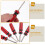 Valve Stem Removal Tool Set 5 pcs 1.5 x 4.3 in 6