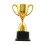 Gold Trophy Award for Teamwork 19 cm 2