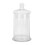 1Pc Decorative Candy Container Glass Jar for Exquisite Storage Tank Transparent 1