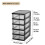 Clear Plastic Desktop Storage Box with Drawer 1