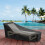 Capa impermeável e resistente para espreguiçadeira de jardim - Preta, 78 x 29,5 x 31,5 polegadas (198 x 75 x 80 cm). 5