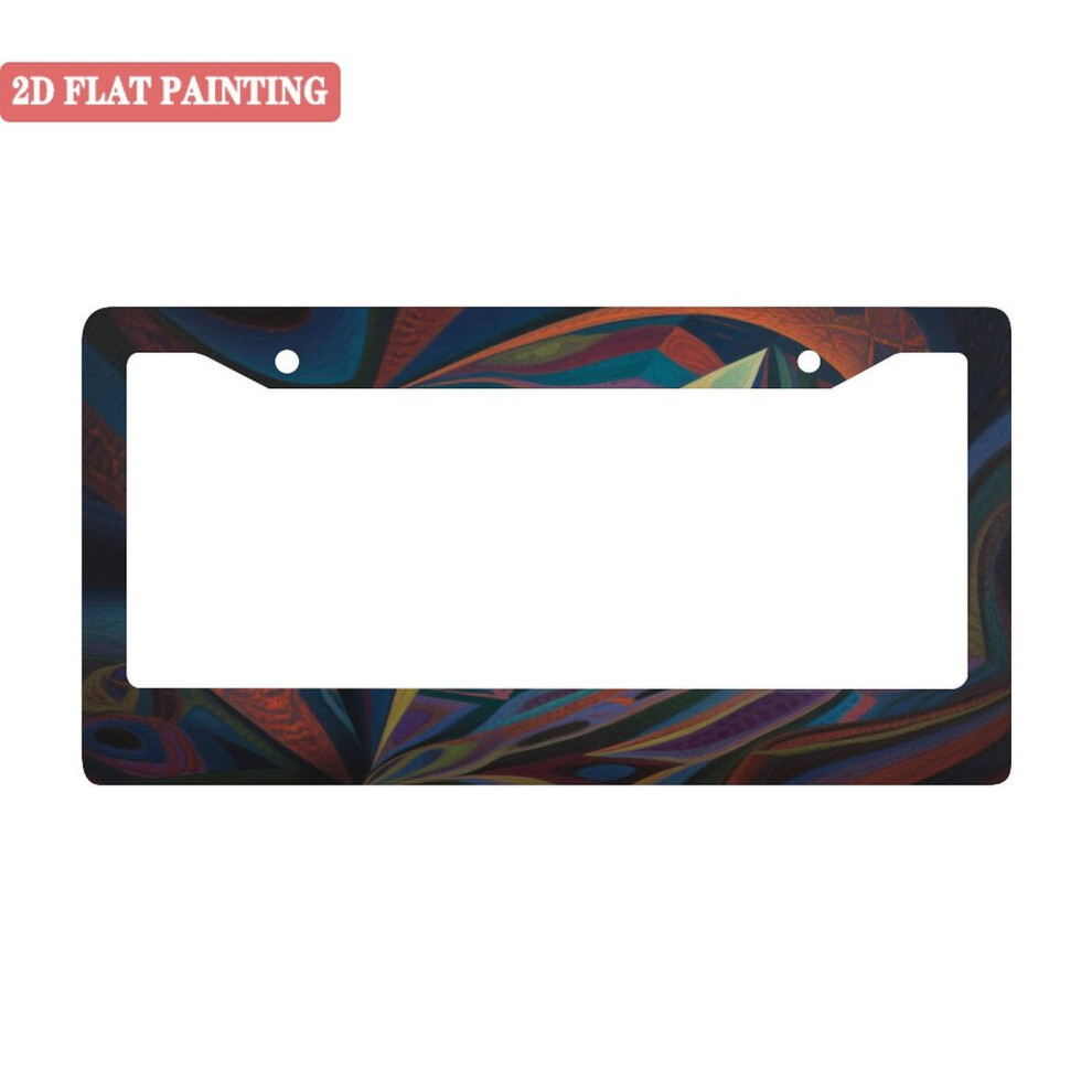 License Plate Frame Abstract Psychedelic Art 1 Pack 962029119890
