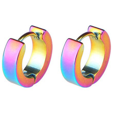 Men's Stainless Steel Huggie Hoop Earrings 1 Pair