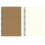 Spiral Notebook Blank Unlined Soft Kraft Cover 1 Pack 1